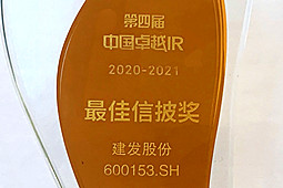 建发股份荣获“中国卓越IR最佳信披奖”